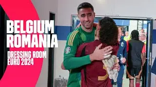 Happy faces in the dressing room after Belgium-Romania 💪 | 