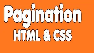 Simple Pagination Design in  HTML  & CSS | Simple Pagination Demo