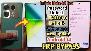 How to Hard rest infinix note 40 pro easy screen lock remove frp bypass