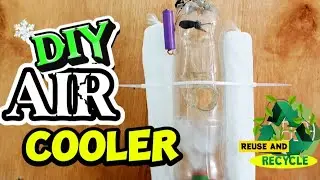 How to Make an Air Cooler | Air Conditioner | Air Cooler At Home Reuse | Plastic Bottle Craft Ideas