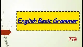 Lesson - 1 English Basic Grammar for students (Guide)