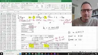 Multiple Regression Example in EXCEL