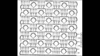Самые простые узоры крючком/Simple crochet patterns/Легкие узоры для начинающих  Схема Урок 351