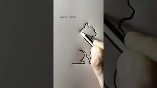 Dessine un Chat en une seule ligne Art 