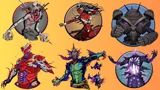Shadow Fight 2 Gatekeeper + Tenebris + Drakaina + Karcer ( Fighting Toughest Eternals )