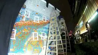 One Central Macau World's largest Rubik's Cube Mosaic Installation Timelapse + Unveiling