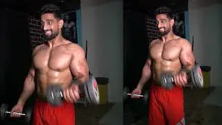 Fitness workout before fitness shoot in Fitness studio | with fitness model arun sharma