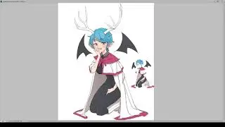 [Photoshop] Anime girl coloring process.