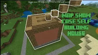 ✔Minecraft PE: Map Showcase Self Building House!
