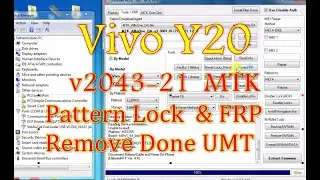 Vivo Y20 v2043-21 MTK Pattern, Password, Pin, Frp Remove With One Click UMT