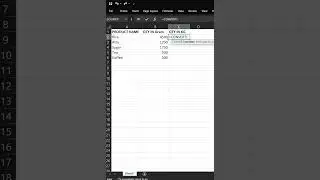 How to convert one unit of measurement to another in MS Excel