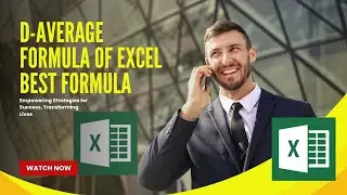 How to use Daverage in MS Excel to find average of a data of a column based on condition/FORMULA