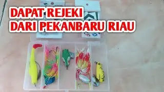 Alhamdulillah Dapat Rezeki Lure Umpan Casting Dari Pekanbaru Riau #mancing #casting #gabus #softfrog