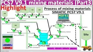 PCS7 V9.1 process mixing materials part 3 highlight