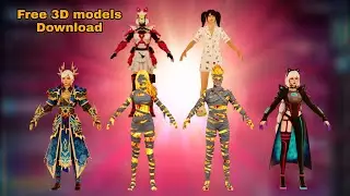Prisma3D Blender Free Download 3D Models for PUBG Characters