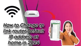 How to change tp link wifi router default IP address at home in 2024.