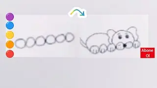 dairelerden köpek çizimi eğlenceli çizimler sevimli çizimler