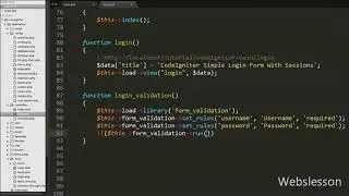 Make Simple Login Form in CodeIgniter With Sessions HD