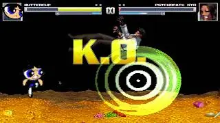 M.U.G.E.N Buttercup Vs Psychopath Kyo