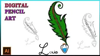 Digital Art Free Course Adobe Illustration (2023) Editing Draw Vector / Cartoon effects part 〽️