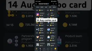 14 August combo card Hamster Combat