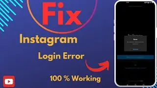 How to fix Instagram login Error | Instagram login Problem 2024
