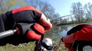 Рыбалка в Адыгее#щука#шнурок#05.04.2018