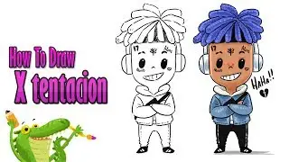 how to draw xxxtentacion cartoon