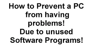 Step1 - Unused programs should be removed from PC!