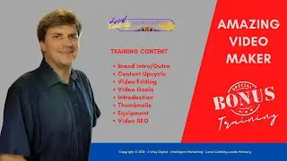 How to Create Amazing Video (Bonus Training)
