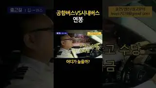 공항버스 vs 시내버스