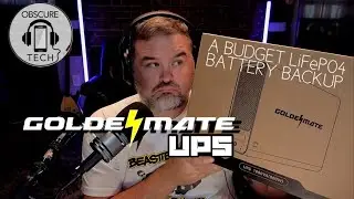 Tech Needs Backup Power Sometimes!  The Goldenmate UPS LiFeP04 Battery Backup
