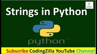 Strings in Python | how to declare a string in python |Python Tutorial for beginner | CodingZilla