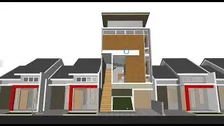 Tutorial Archicad 22 Desain Rumah Minimalis Ukuran 6x12 Meter | Rumah Sederhana | Rumah Modern