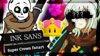 Speedpaint - Ink Sans (Super Crown Fanart)_ by: Skylle Nick