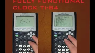 FULLY FUNCTIONAL ANALOG CLOCK ON TI-84+?!? (With code)