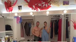 Decorating our Dressing Room at the Moulin Rouge in Paris