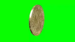 ONE DOLLAR 3D SPINNING GREEN SCREEN