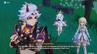 Truth Behind Blue Oni Crimson Oni Story - Arataki Itto | Genshin Impact ᵁˡᵗʳᵃ ᴴᴰ