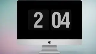 Заставка - часы для Mac