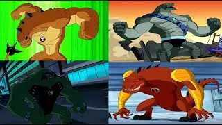 Ben 10: All Humungousaur/Dino-Mighty/Humungoraptor Transformations