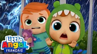 Bébé Louis n'a plus peur de l'orage 🌩️🧸 Comptine pour bébé | Little Angel Français