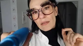 Doctor with bad English treats you with different tools and tests ASMR