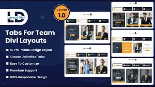How To Use Premade Divi Tabs For Team Layout Pack on Your Divi Website   - Divi Layouts