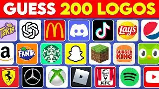 Guess the Logo in 2 Seconds | 200 Famous Logos 🍏🥇 Logo Quiz 2026