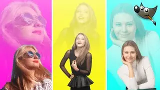 Gimp Tutorial - How To Fade an Image Into Gradient Background