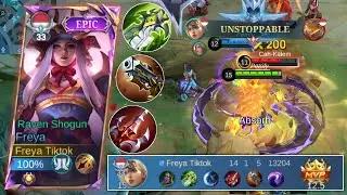 FREYA AGGRESSIVE DAMAGE VS AGGRESSIVE YU ZHONG ( King Of Fighter )!! BUILD FREYA TERSAKIT 2024!!