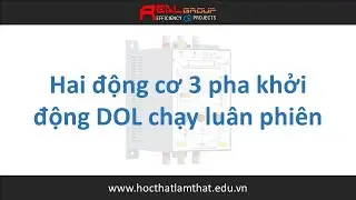 Mạch điều khiển 2 động cơ 3 pha khởi động trực tiếp chạy luân phiên | RealEDU
