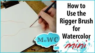 How to Use a Rigger Brush for Watercolor