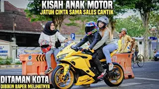 SALES CANTIK BIKIN KETUA CLUB MOTOR TERPESONA!! SATU TAMAN KOTA DIBUAT BAPER MELIHAT!! Wow..